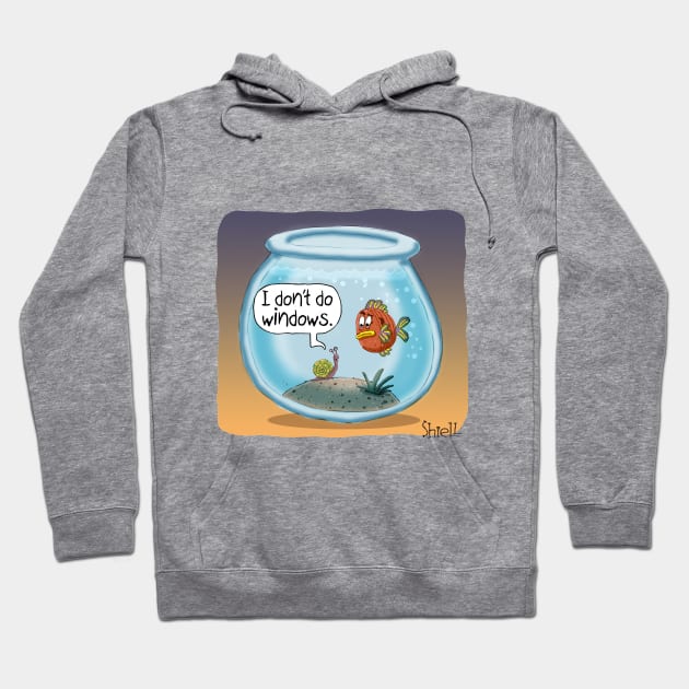 SNAIL DON’T DO WINDOWS Hoodie by macccc8